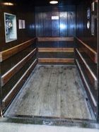 Kabine vor der Sanierung